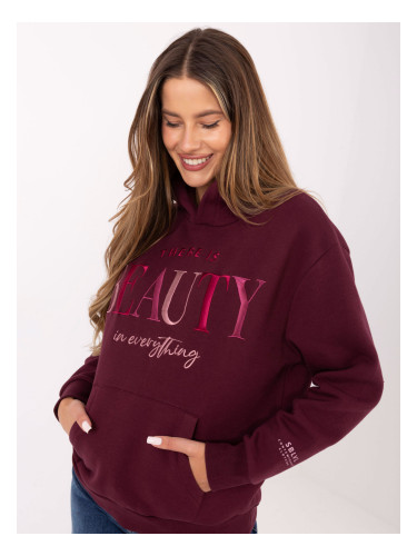 Sweatshirt-D10608BC02802A4NO-burgundy