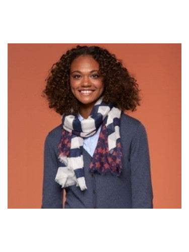 Многоцветен шал със звездички