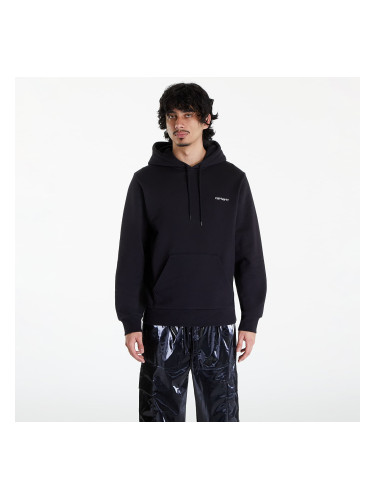 Суитшърт Carhartt WIP Script Embroidery Hoodie UNISEX Black/ White S