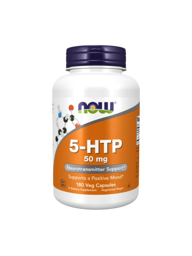 NOW - 5-HTP 50 МГ - 180 Капсули