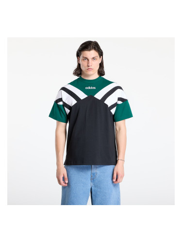 Тениска adidas Archive Cutline T-Shirt Black/ Collegiate Green S