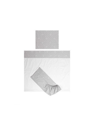 Lorelli СЕТ TINY DREAM TRIO 70/140 СИВО МЕЧЕ