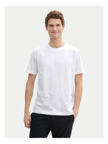 Tom Tailor Тишърт 1045627 Бял Regular Fit