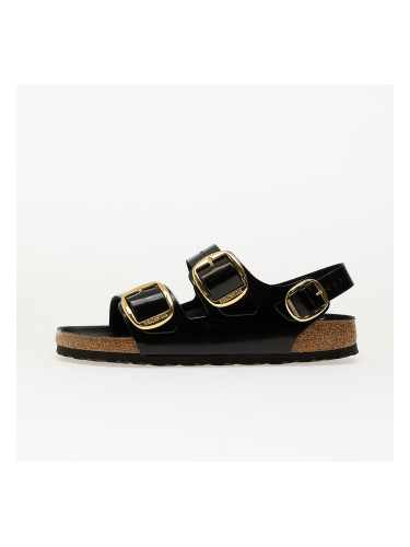 Сникърси Birkenstock Milano Big Buckle Natural Leather Patent High-Shine Black EUR 36