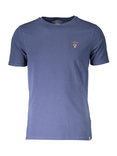 AERONAUTICA MILITARE MEN'S BLUE OUTDOOR T-SHIRT