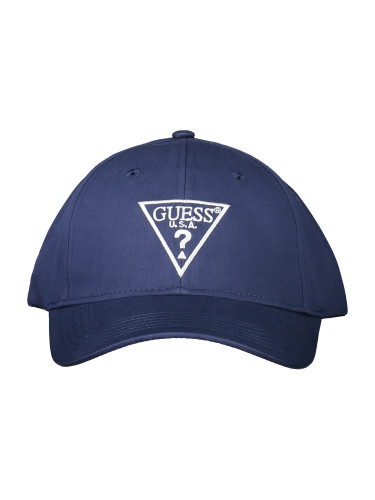 Синя шапка GUESS JEANS