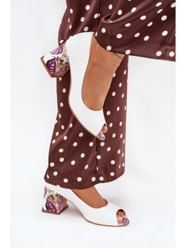 Boto Кожени чехли с декоративен ток Lewski Shoes