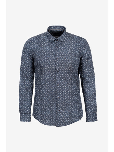 Мъжка риза с артистичен принт – 100% памук