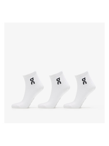 On Logo Sock Mid 3-Pack White L