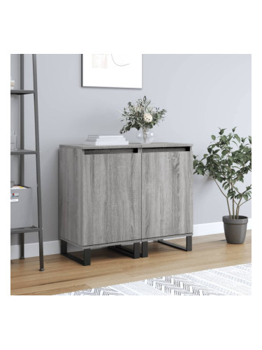Sonata H Бюфети 2 бр сив сонома 40x35x70 см инженерно дърво