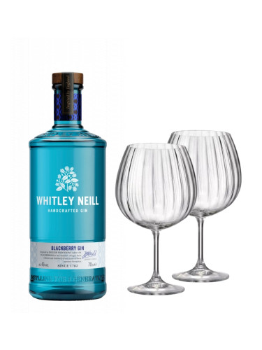 Джин Уитли Горски плодове 43% + 2 бр. чаши Bohemia GIN