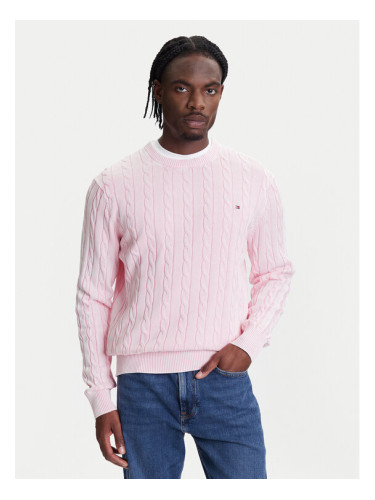 Tommy Hilfiger Пуловер Classic MW0MW39524 Розов Regular Fit