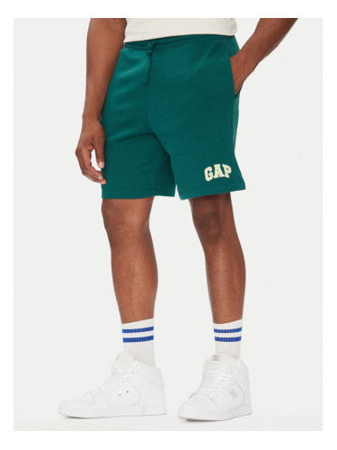 Gap Спортни шорти 703989-02 Зелен Regular Fit