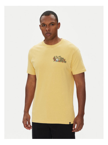 DC Тишърт ADYZT05460 Жълт Regular Fit