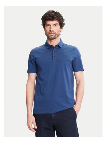 Pierre Cardin Тениска с яка и копчета C5 21514.2122 Тъмносин Regular Fit