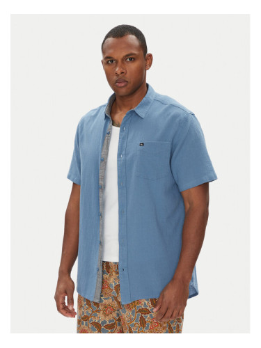 Quiksilver Риза Time Box EQYWT04622 Син Regular Fit