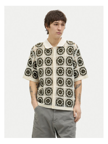 Jack & Jones Риза Cartagena 12278724 Бежов Loose Fit