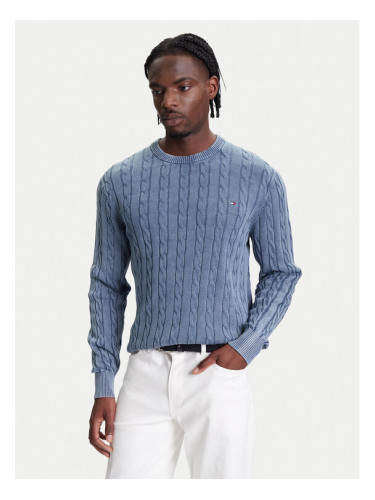 Tommy Hilfiger Пуловер Classic MW0MW39524 Светлосиньо Regular Fit