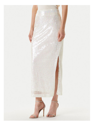 YAS Макси пола Sequina 26037771 Екрю Regular Fit