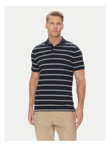 Pierre Cardin Тениска с яка и копчета C5 21364.2111 Тъмносин Regular Fit