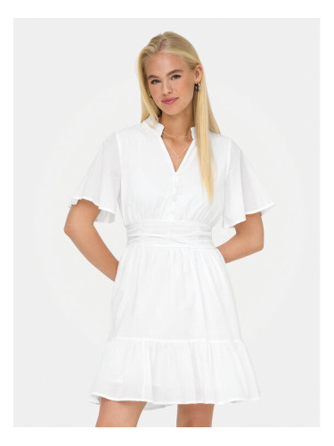 ONLY Ежедневна рокля Rarkel 15363615 Бял Regular Fit