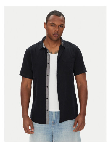 Quiksilver Риза Time Box EQYWT04622 Черен Regular Fit