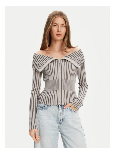 Guess Пуловер W5YR03 Z30I2 Сив Slim Fit