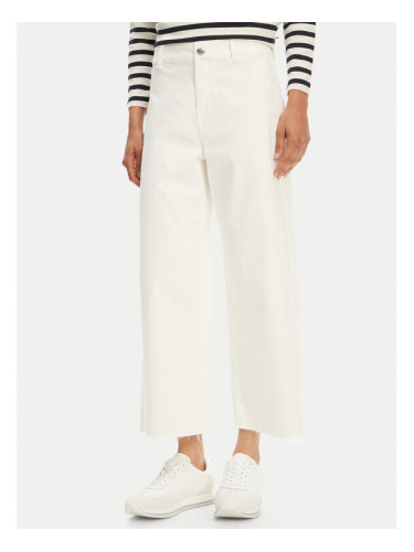 Vero Moda Панталони тип кюлоти Wild Kayla 10307837 Бял Wide Leg