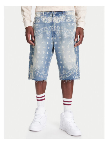 Karl Kani Дънкови шорти Paisley PD00005502 Син Regular Fit