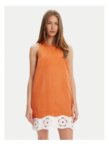 STAUD Лятна рокля Mika R25S2282LN Оранжев Regular Fit