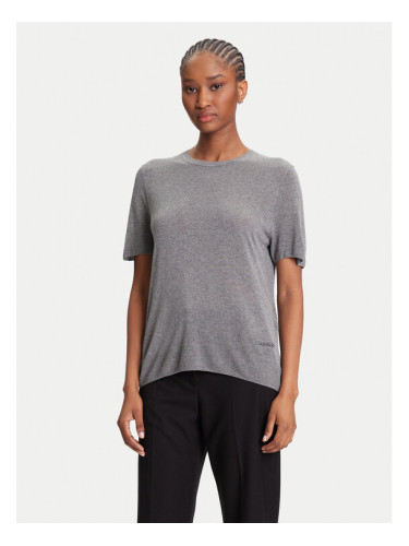 Calvin Klein Пуловер LV044A307G Сив Regular Fit