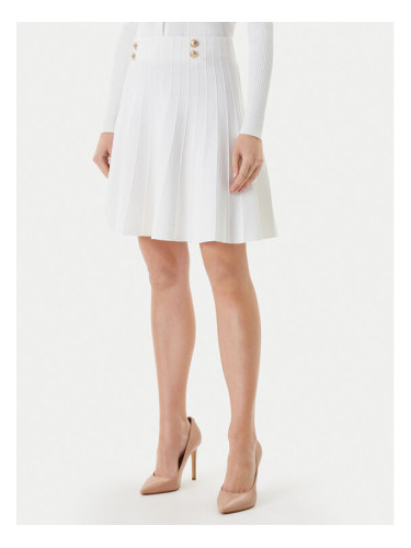 Guess Мини пола W5YD65 Z0130 Бял Regular Fit