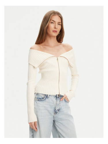 Guess Пуловер W5YR03 Z30I2 Екрю Slim Fit