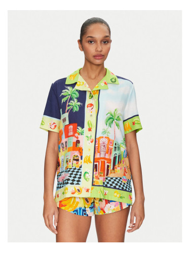 Seafolly Риза Cuba 55440-TO Цветен Relaxed Fit