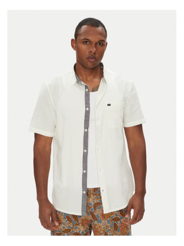 Quiksilver Риза Time Box EQYWT04622 Бял Regular Fit