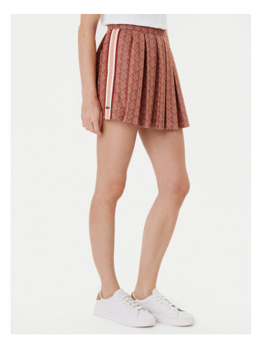 Lacoste Плисирана пола JF0516 Кафяв Regular Fit