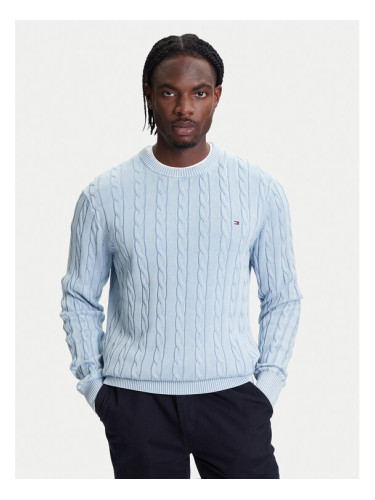 Tommy Hilfiger Пуловер Classic MW0MW39524 Светлосиньо Regular Fit