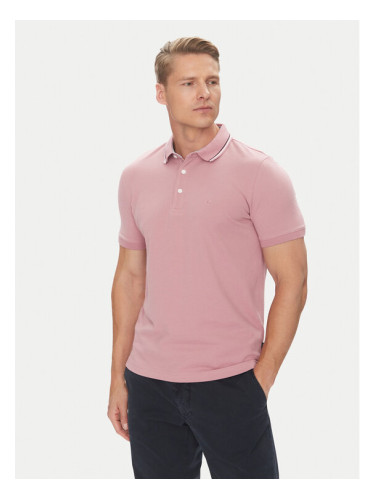 Pierre Cardin Тениска с яка и копчета C5 21374.2112 Розов Regular Fit