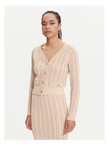 Guess Кардиган W5YR15 Z3OU0 Бежов Regular Fit