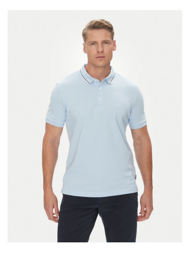 Pierre Cardin Тениска с яка и копчета C5 21374.2112 Светлосиньо Regular Fit