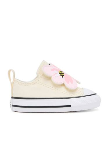Converse Кецове Chuck Taylor All Star One Strap Embroidered Floral Easy On A13452C Екрю