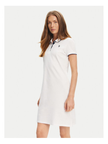U.S. Polo Assn. Ежедневна рокля WUP1312 Бял Regular Fit