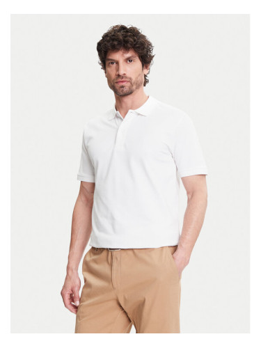 Pierre Cardin Тениска с яка и копчета C5 21354.2110 Бял Regular Fit