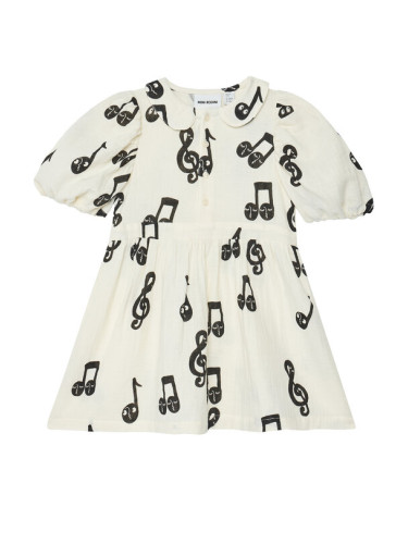 MINI RODINI Ежедневна рокля 2525012610 Бял Regular Fit