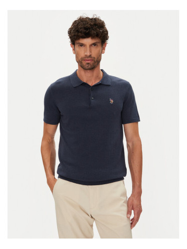 U.S. Polo Assn. Тениска с яка и копчета MUP3709 Тъмносин Regular Fit