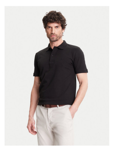 Pierre Cardin Тениска с яка и копчета C5 21354.2110 Черен Regular Fit