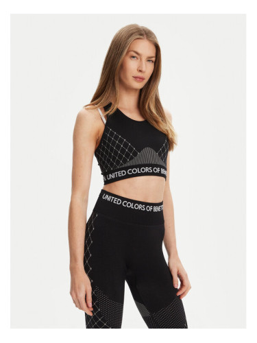 United Colors Of Benetton Спортен сутиен 3SW63H00I Черен