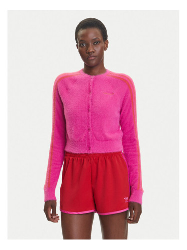 adidas Кардиган Fluffy JW3645 Розов Regular Fit