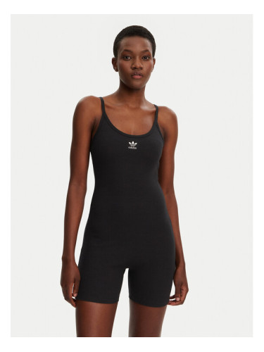 adidas Гащеризон Essentials JC6212 Черен Slim Fit