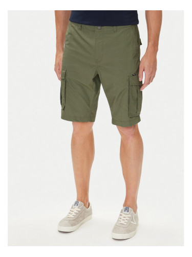 Petrol Industries Шорти от плат M-1050-SHO600 Зелен Cargo Fit